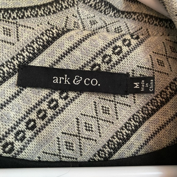 Ark & Co sweater Jacket with faux-leather sleeves - Picture 3 of 3